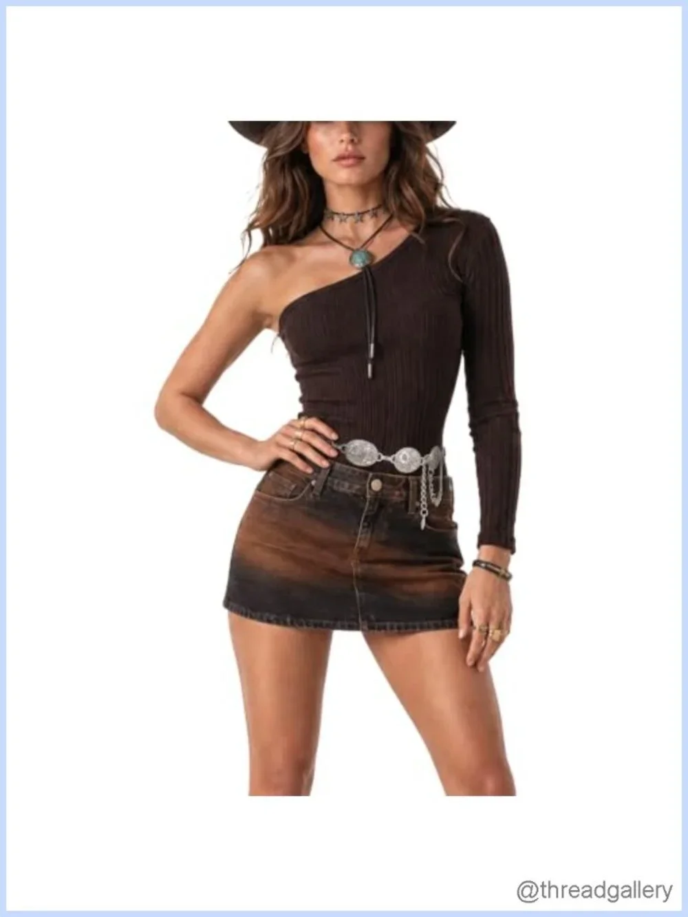 Chain Belt Adjustable Waist Fashion Outfits Vintage Concho Western